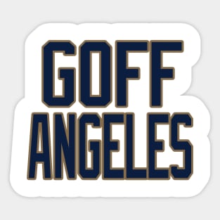 Los Angeles LYFE Goff Angeles! Sticker